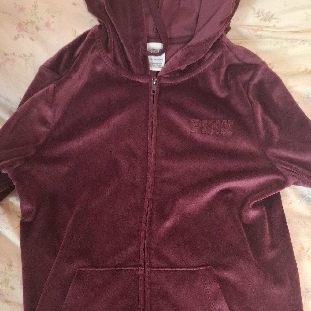 PINK Victoria's Secret Kids Burgundy Hoodie